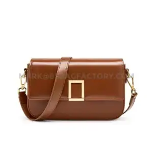Sac à bandoulière en cuir marron