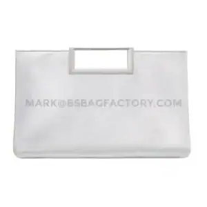 Silberne Clutch Geldbörse