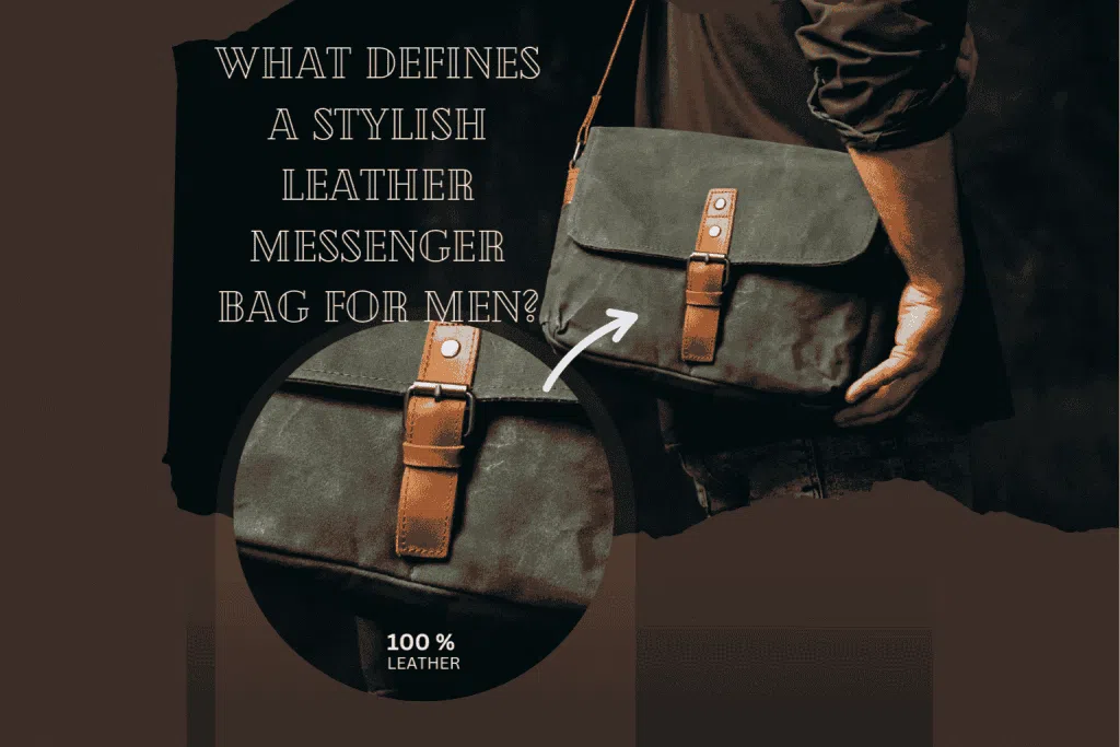 leather messenger bag for men