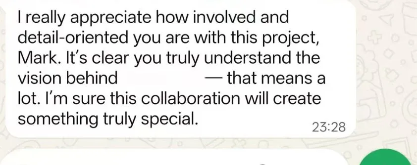 Praise from customers of customized bags